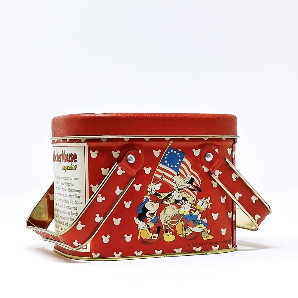 VINTAGE Mickey and Friends Tin with Handles